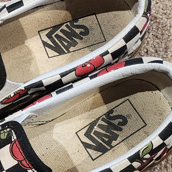 Vans Cherry Checkerboard Classic Slip On Sneaker - Picture 5 of 6